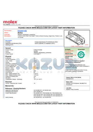 SD-502380-002 datasheet - 1.25mm (.049