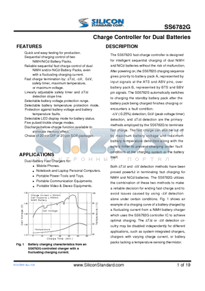 SS6782G datasheet - Charge Controller for Dual Batteries