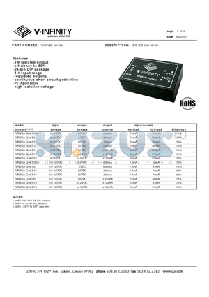 VAWQ3 datasheet - DC-DC converter