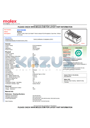 SD-503154-001 datasheet - 1.50mm (.059