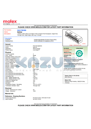 SD-503175-001 datasheet - 1.50mm (.059