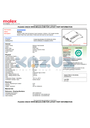 SD-503500-001 datasheet - 2.50mm (.098