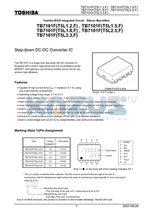 T5L2.5F datasheet - Step-down DC-DC Converter IC