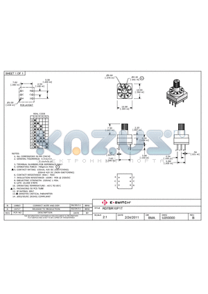 RDTBR10P1T datasheet - CORRECT NOTE AND DIM
