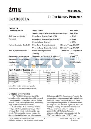 T63H0002A-BX datasheet - T63H0002A