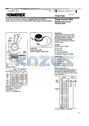 T7202235 datasheet - Phase Control SCR (350-550 Amperes Avg 100-2200 Volts)