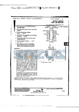 SN55152 datasheet - DUAL LINE RECEIVERS