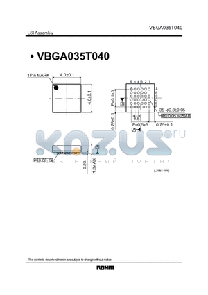 VBGA035T040 datasheet - LSI Assembly