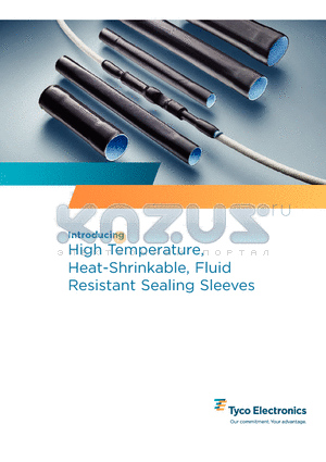 RT-555-3 datasheet - High Temperature, Heat-Shrinkable, Fluid Resistant Sealing Sleeves