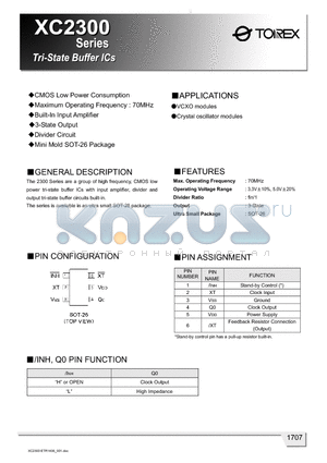 XC2300C21VML datasheet - Tri-State Buffer ICs