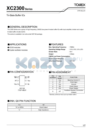 XC2300_1 datasheet - Tri-State Buffer ICs