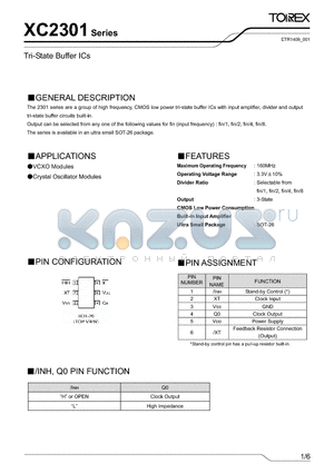 XC2301C54VMR datasheet - Tri-State Buffer ICs