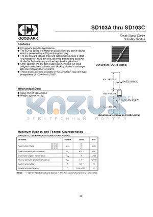 SD103A datasheet - Small-Signal Diode