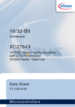 XC2764X datasheet - 16/32-Bit Single-Chip Microcontroller with 32-Bit Performance