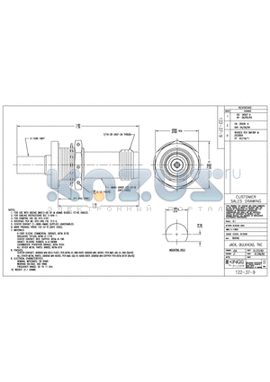 SD122-37-9 datasheet - JACK BULKHEAD TNC