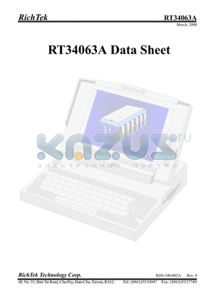 RT34063AMS datasheet - DC-to-DC Converter Control Circuits