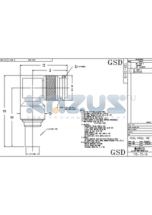 SD126-35-9 datasheet - PLUG ANGLE TNC