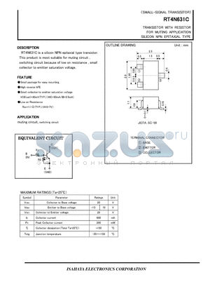 RT4N631C datasheet - TRANSISTOR WITH RESISTOR