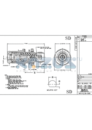 SD1942-7-5 datasheet - JACK, BULKHEAD, TRT