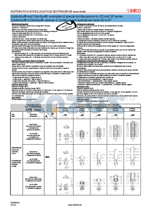 SD203P0 datasheet - Spiderbox^ and Distribox^: examples of special configurations for SD and SP series