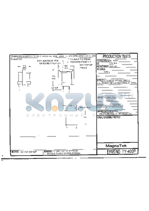 TY-400P datasheet - TY-400P