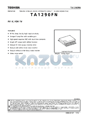 TA1290 datasheet - PIF IC FOR TV