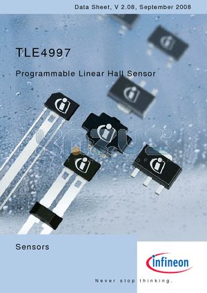 TLE4997 datasheet - Programmable Linear Hall Sensor