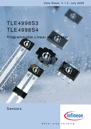TLE4998S3 datasheet - Programmable Linear Hall Sensor