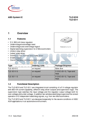 TLE6210C datasheet - ABS System IC