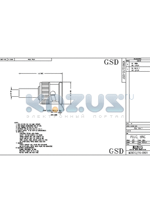 SD755-119-5 datasheet - PLUG, BNC