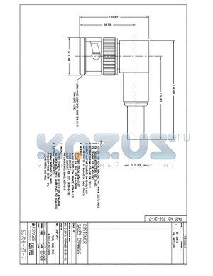 SD756-21-7 datasheet - PLUG, ANG, BNC