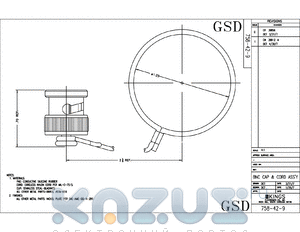 SD758-42-9 datasheet - BNC CAP & CORD ASSY