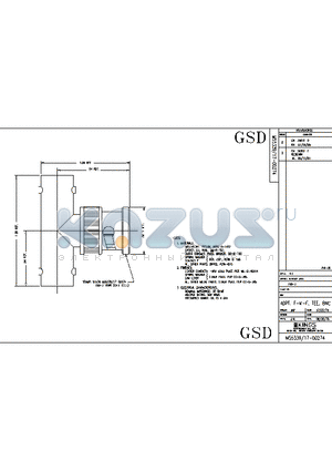 SD759-3 datasheet - ADPT, F-M-F, TEE, BNC