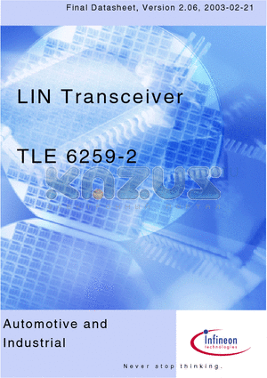 TLE6259-2 datasheet - Single-Wire-Transceiver