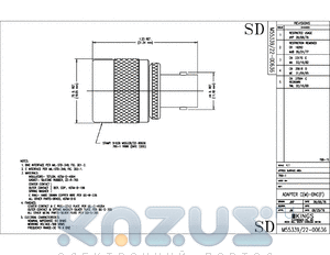 SD799-1 datasheet - ADAPTER C(M)-BNC(F)