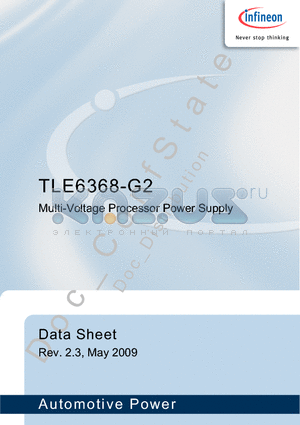 TLE6368-G2 datasheet - Multi-Voltage Processor Power Supply