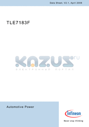 TLE7183F datasheet - 3-Phase Bridge Driver IC