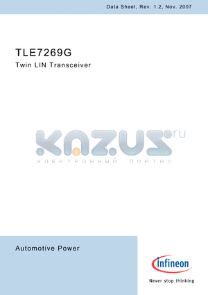 TLE7269G datasheet - Twin LIN Transceiver