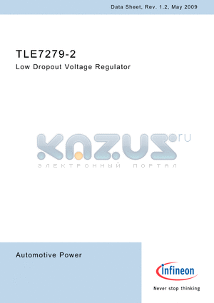 TLE7279-2 datasheet - Low Dropout Voltage Regulator