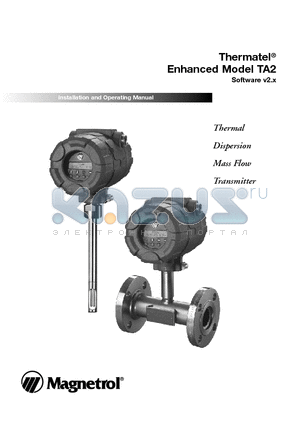 TA2-A000-031 datasheet - Thermal Dispersion Mass Flow Transmitter