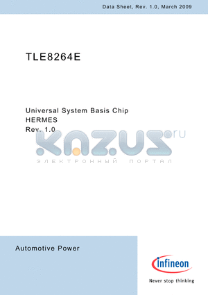TLE8264E datasheet - Universal System Basis Chip HERMES Rev. 1.0