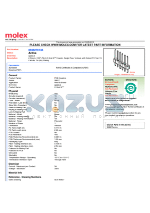 SDA-90627 datasheet - 2.54mm (.100