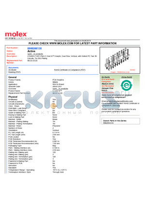 SDA-90628 datasheet - 2.54mm (.100