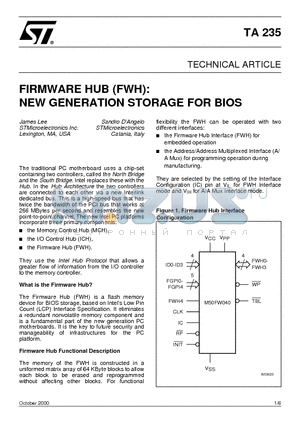 TA235 datasheet - TECHNICAL ARTICLE