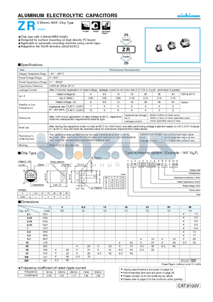 UZR1E330MCL datasheet - ALUMINUM ELECTROLYTIC CAPACITORS