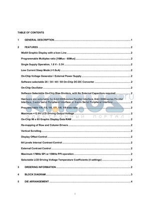 SSD1828 datasheet - LCD Segment / Common Driver with Controller CMOS