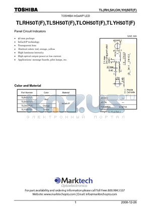 TLOH50T datasheet - Panel Circuit Indicators