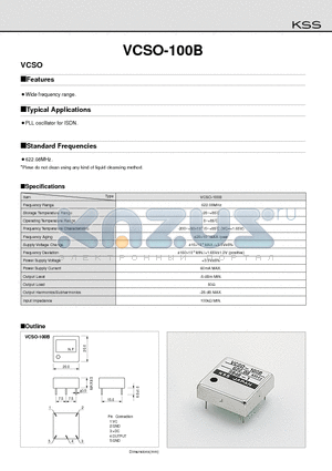 VCSO-100B datasheet - VCSO