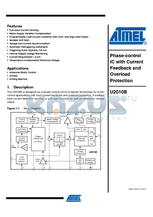 U2010B_10 datasheet - Programmable Load-current Limitation with Over- and High-load Output