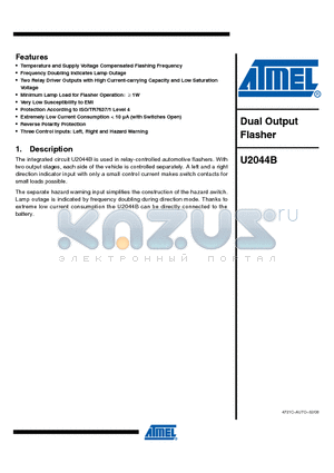 U2044B-MFPG3Y datasheet - Dual Output Flasher